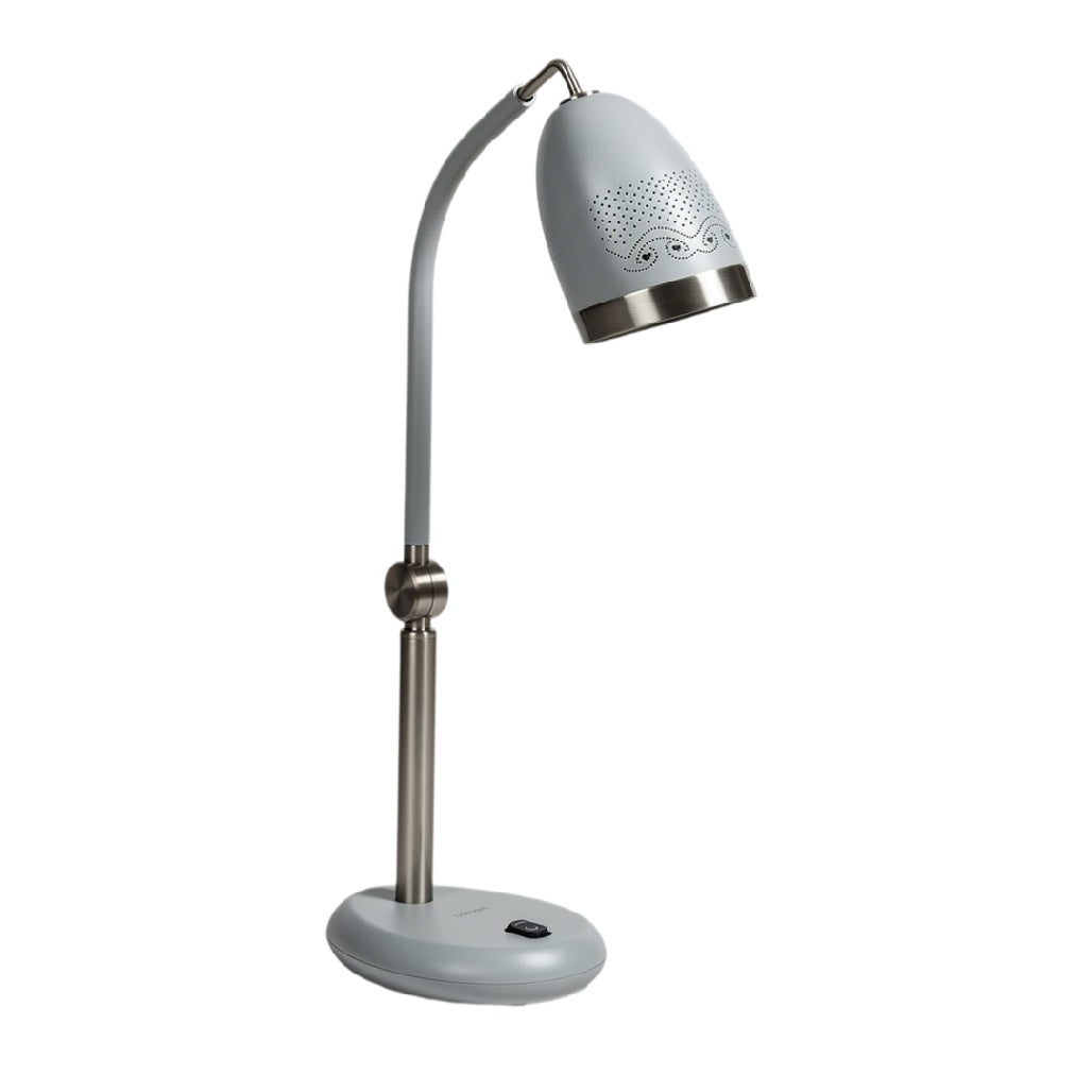 Nowoczesna lampa biurkowa z regulowanym ramieniem i funkcją dotykowego włączania